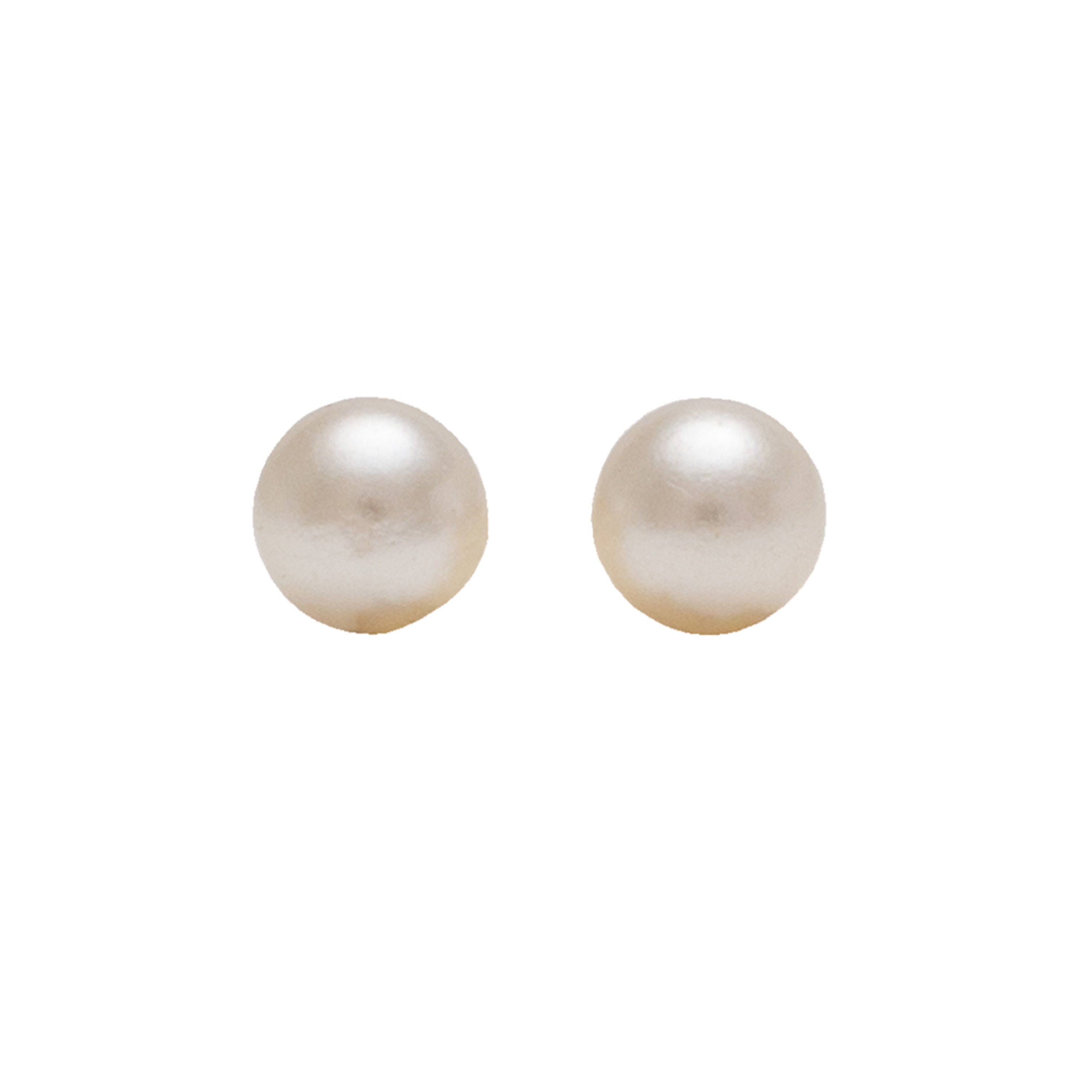 10MM - White Pearl (Round) | 24K Gold Plated Simple Yet Stylish, Cute & Trending Fashion Earrings / Ear Studs for Girls & Women Online @ Pakistan | Studex Sensitive (for daily wear)
